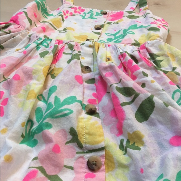 🌸💐Girls Cat and Jack Colorful Spring Cute Buttoned flower dress - Picture 6 of 6